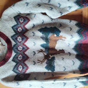 Vintage Woolrich deer sweater